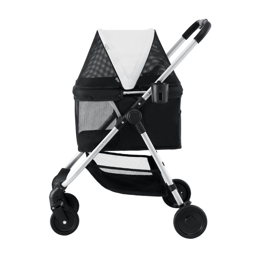 i.Pet Pet Stroller Pram Dog Cat Carrier Cage Large Travel Pushchair Foldable 4 Wheels - Image 4