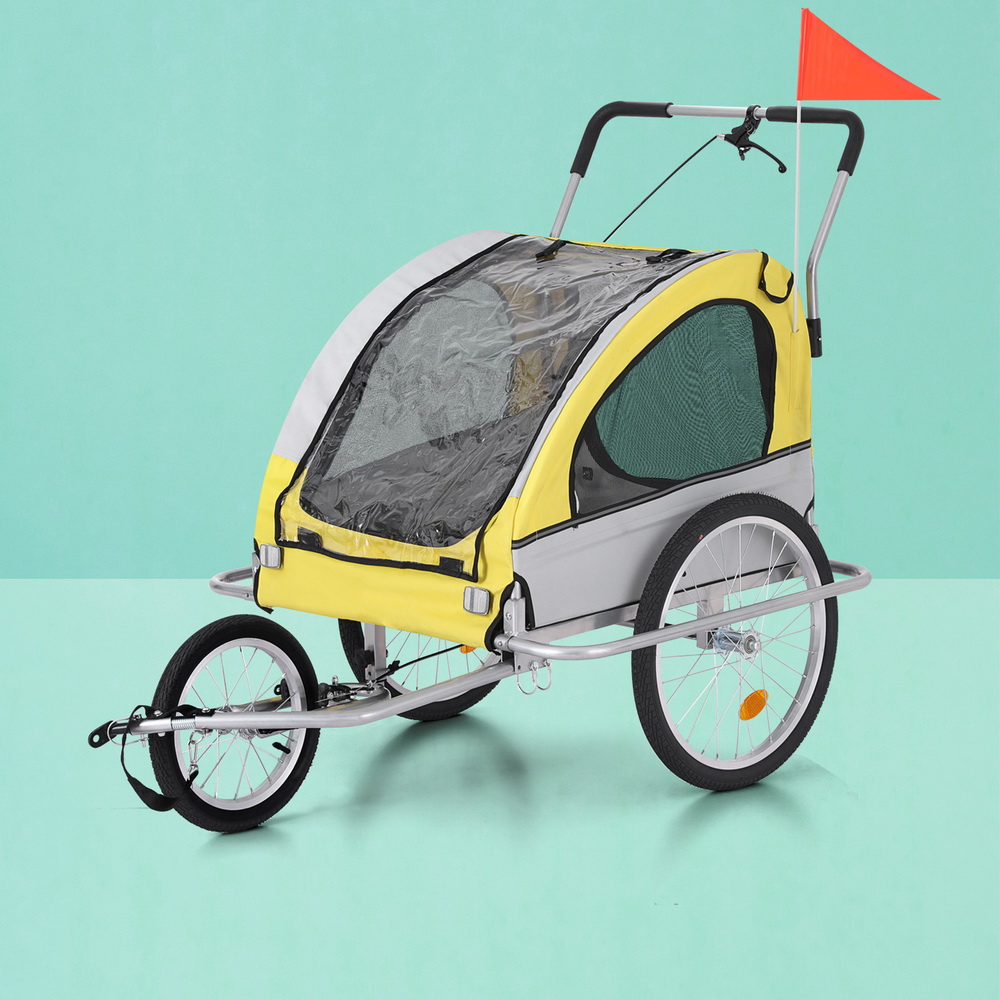 i.Pet Pet Bike Trailer Dog Stroller Pram Bicycle Large Travel Cycling Foldable - Image 5