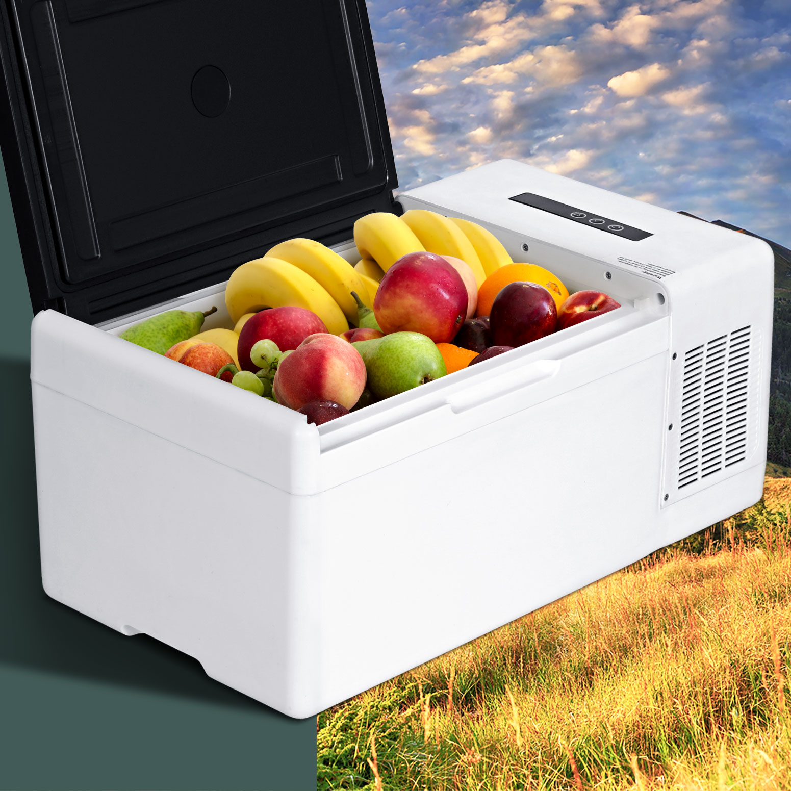 Glacio Camping Fridge 15L Portable Bar Fridges Freezer 12V/24V/240V - Image 1