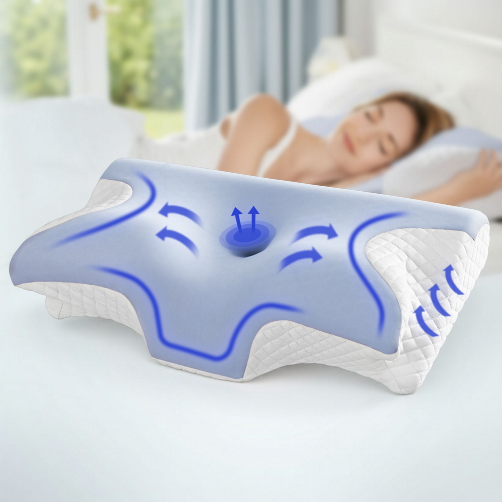 Giselle Bedding Memory Foam Pillow Ergonomic Contour - Image 1