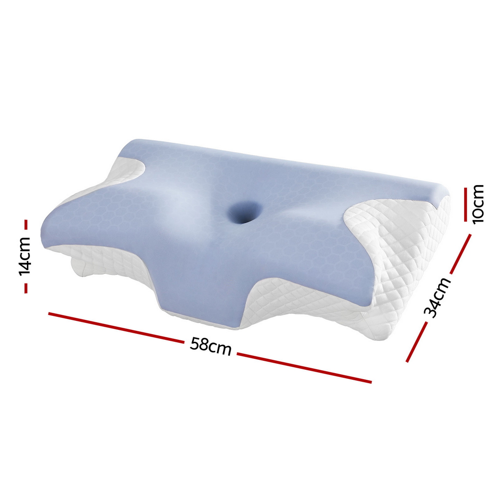 Giselle Bedding Memory Foam Pillow Ergonomic Contour - Image 3