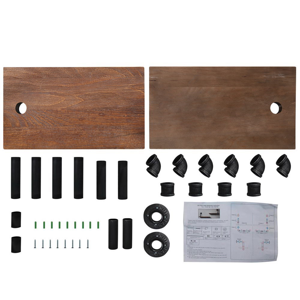 Artiss Floating DIY Pipe Shelf Set of 2 - IVOR - Image 3