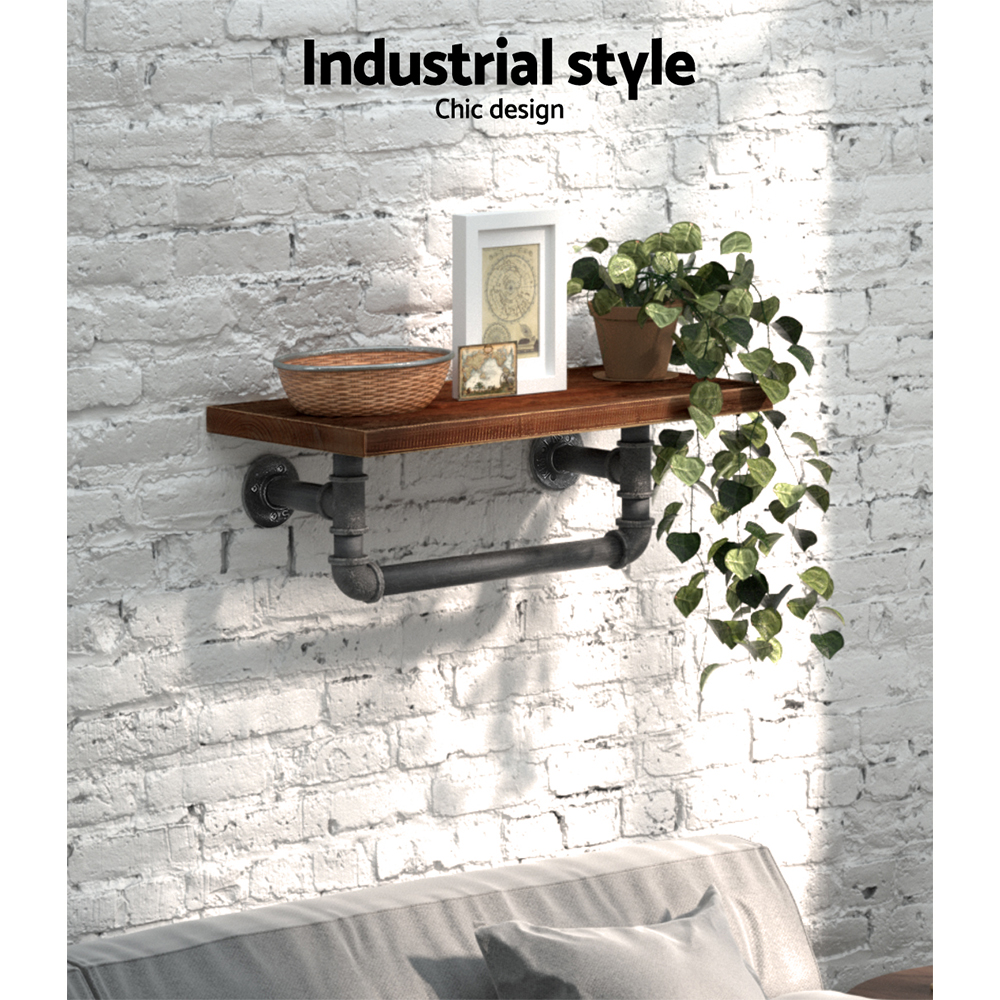 Artiss Floating DIY Pipe Shelf - IVES - Image 5