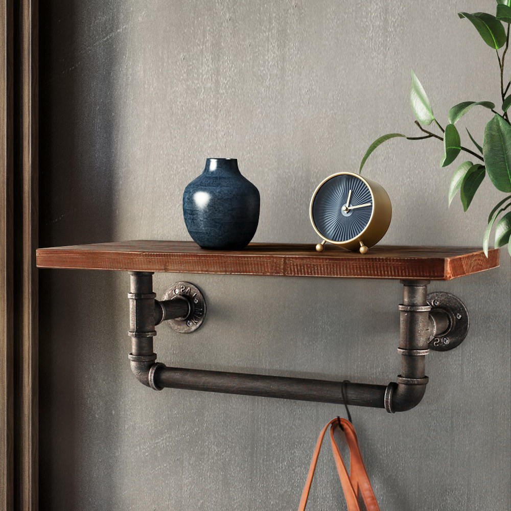 Artiss Floating DIY Pipe Shelf - IVES - Image 8