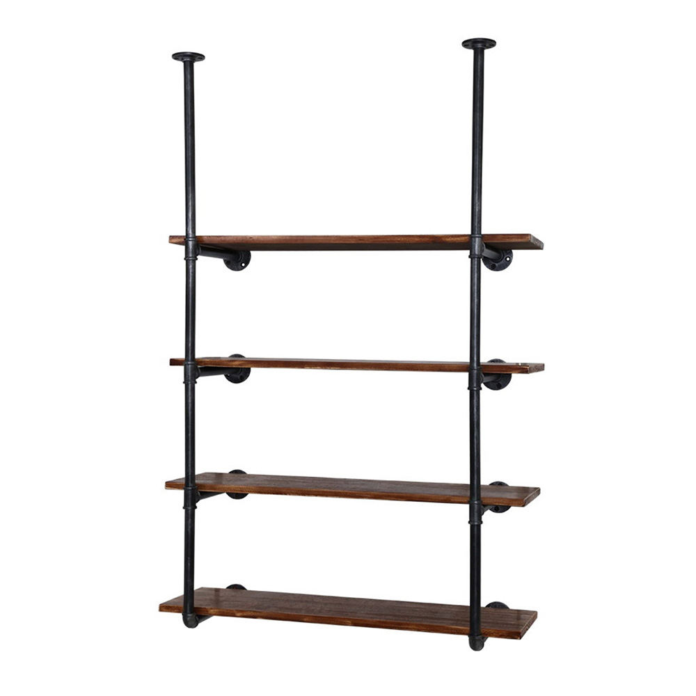 Artiss Bookshelf DIY Pipe Shelf 4 Tiers - INGE - Image 1