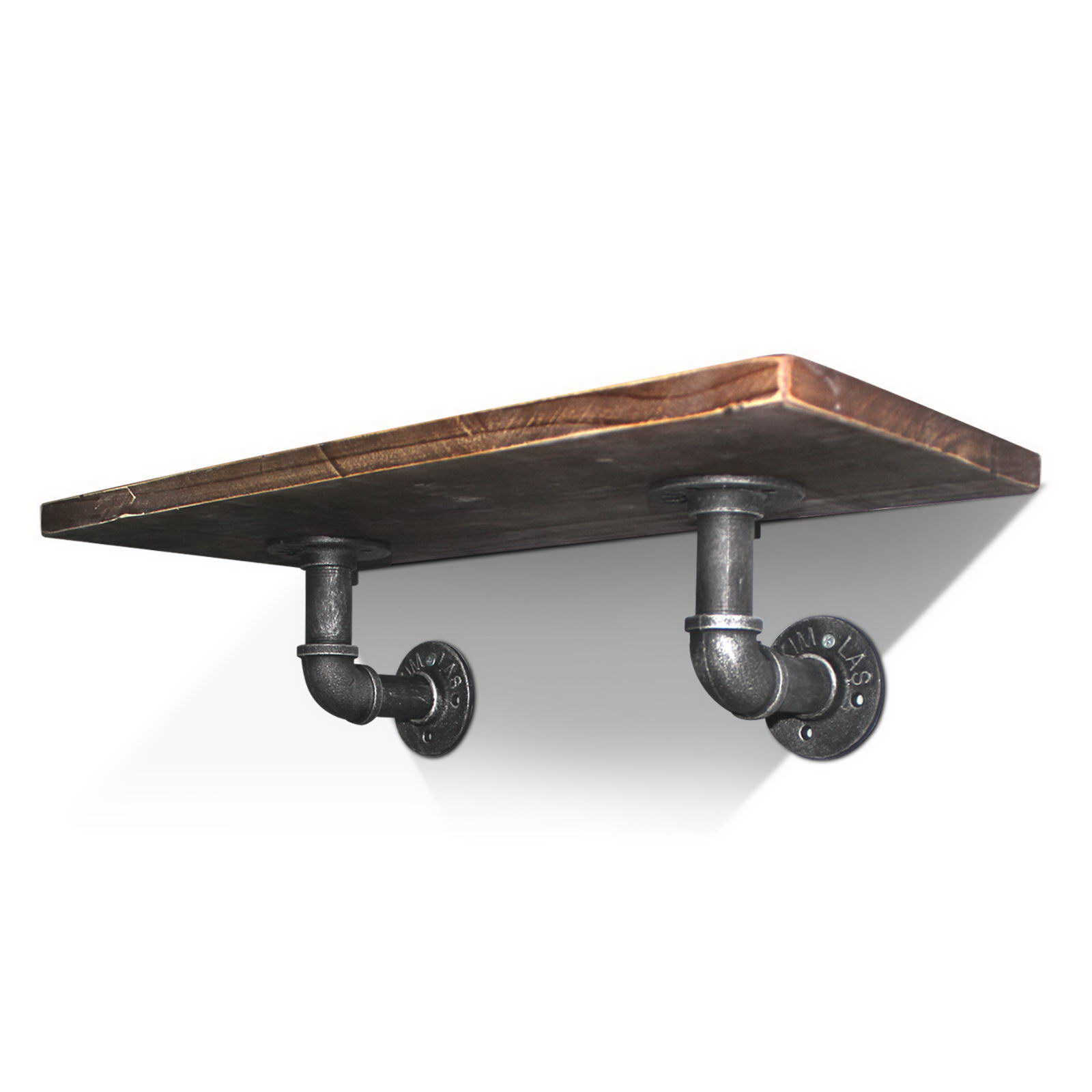 Artiss 8x Floating Pipe Shelf DIY Metal Wall Brackets - Image 3