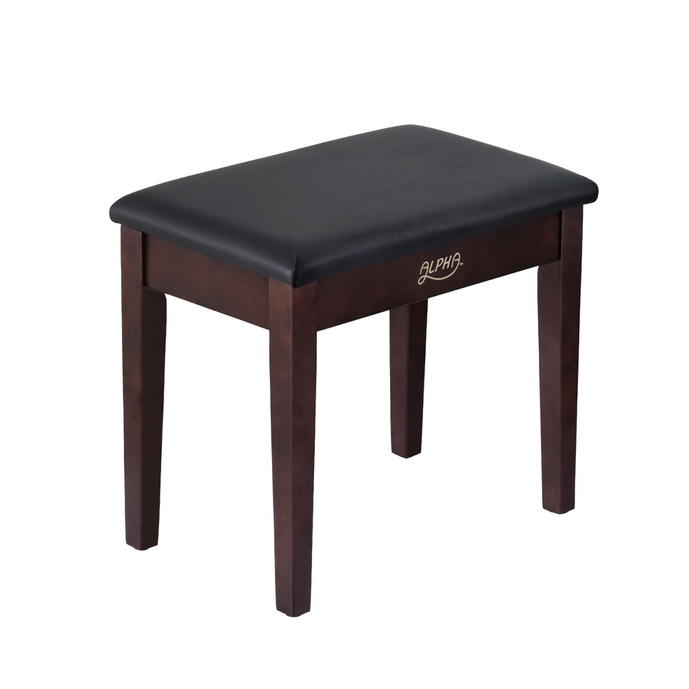 Alpha Piano Bench Stool with Storage Wooden PU Leather - Image 1
