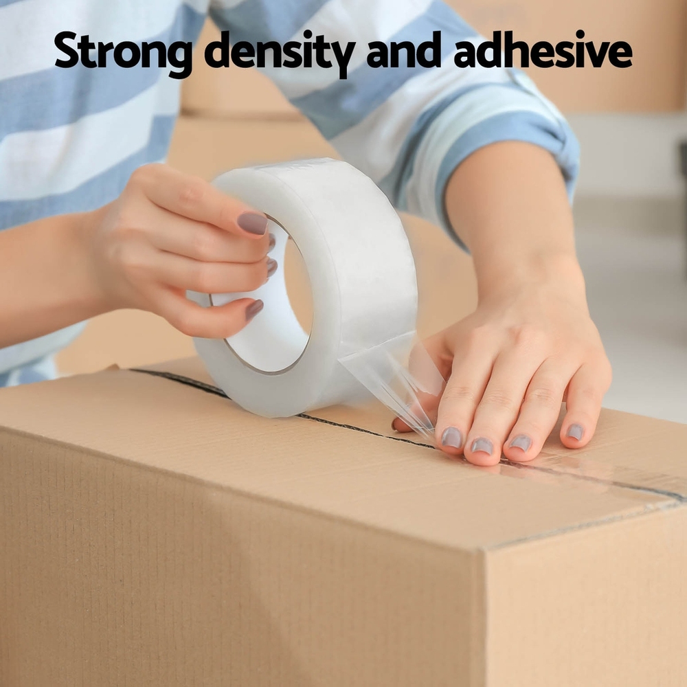 24 Rolls Packing Packaging Tape Sticky Clear Sealing Tapes Transparent 48mmx75m - Image 4