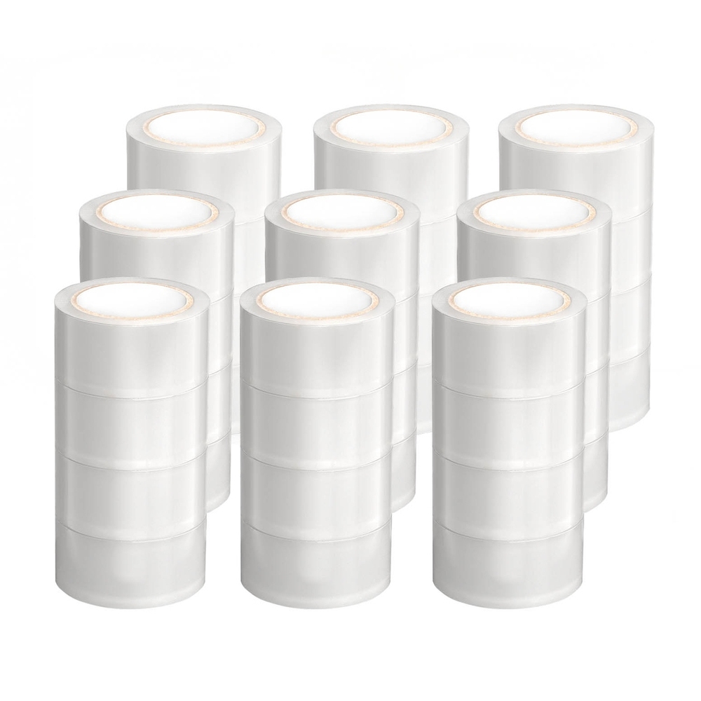 36 Rolls Packing Packaging Tape Sticky Clear Sealing Tapes Transparent 48mmx75m - Image 1