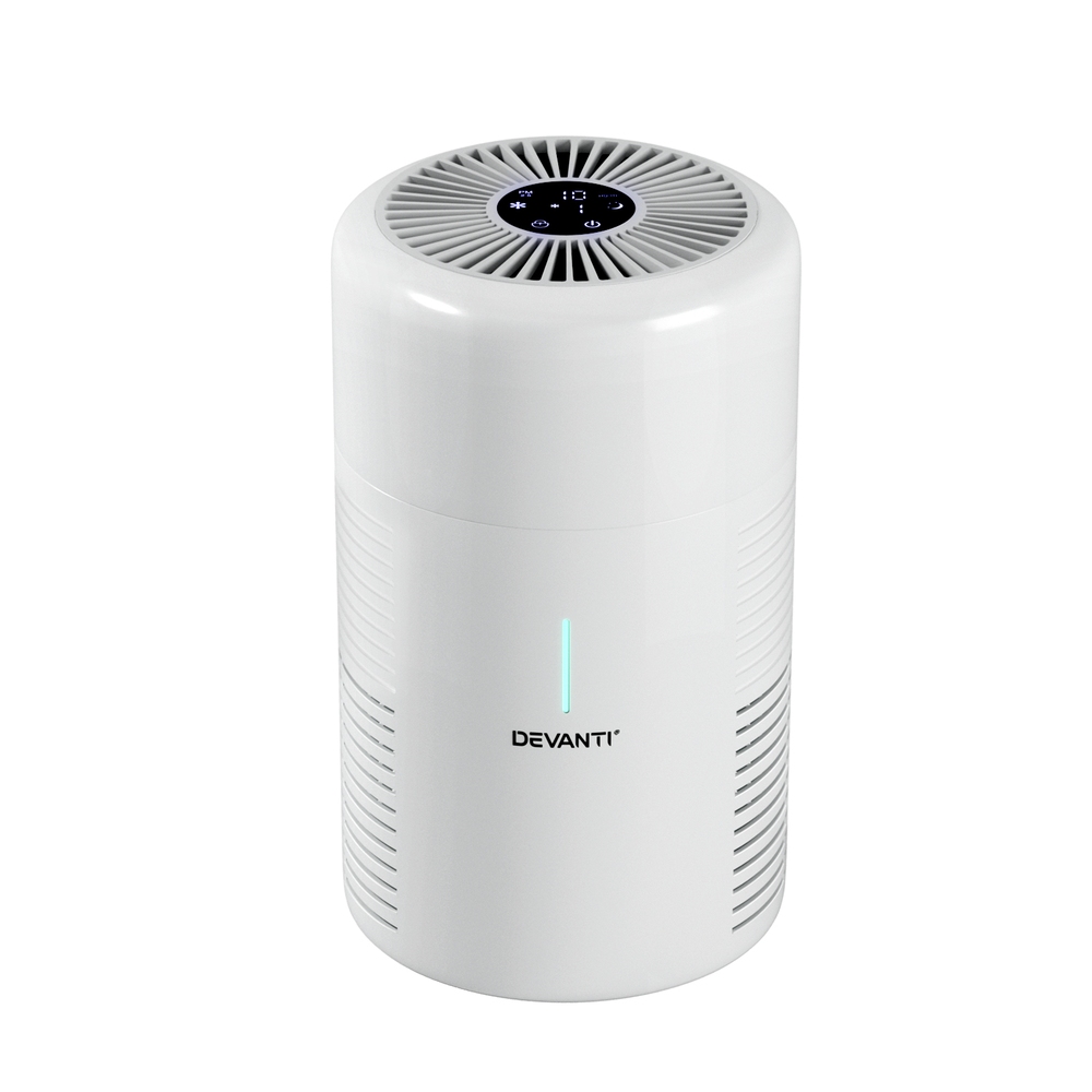 Devanti Air Purifier HEPA Filter Home Purifiers Dust Sensor PM2.5 Remover - Image 1