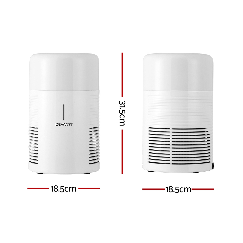 Devanti Air Purifier HEPA Filter Home Purifiers Dust Sensor PM2.5 Remover - Image 2
