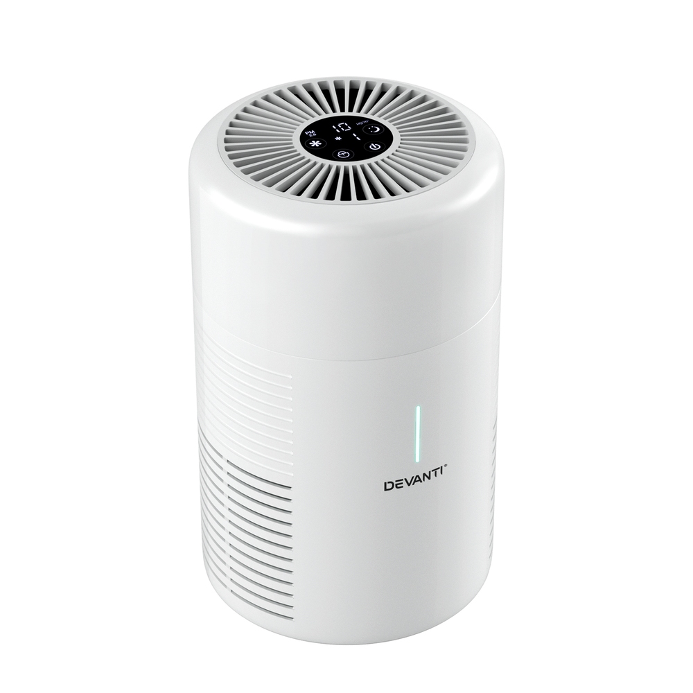 Devanti Air Purifier HEPA Filter Home Purifiers Dust Sensor PM2.5 Remover - Image 3