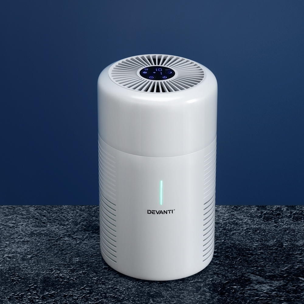 Devanti Air Purifier HEPA Filter Home Purifiers Dust Sensor PM2.5 Remover - Image 7