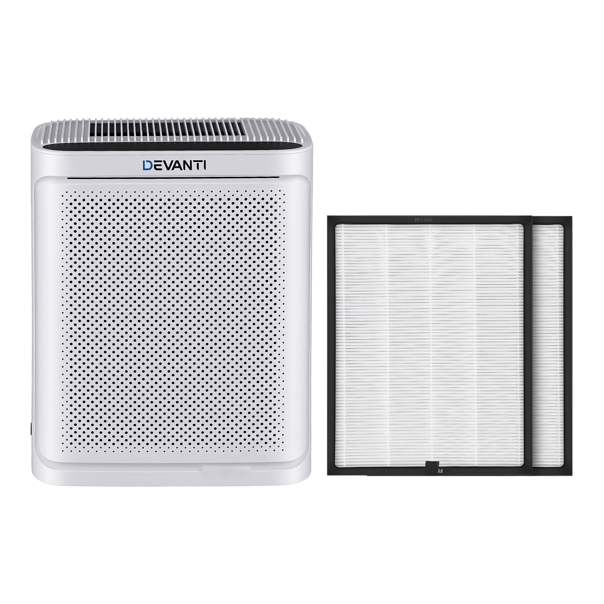 Devanti Air Purifier H12 HEPA Cleaner PM2.5 Display Spare Filter White - Image 3