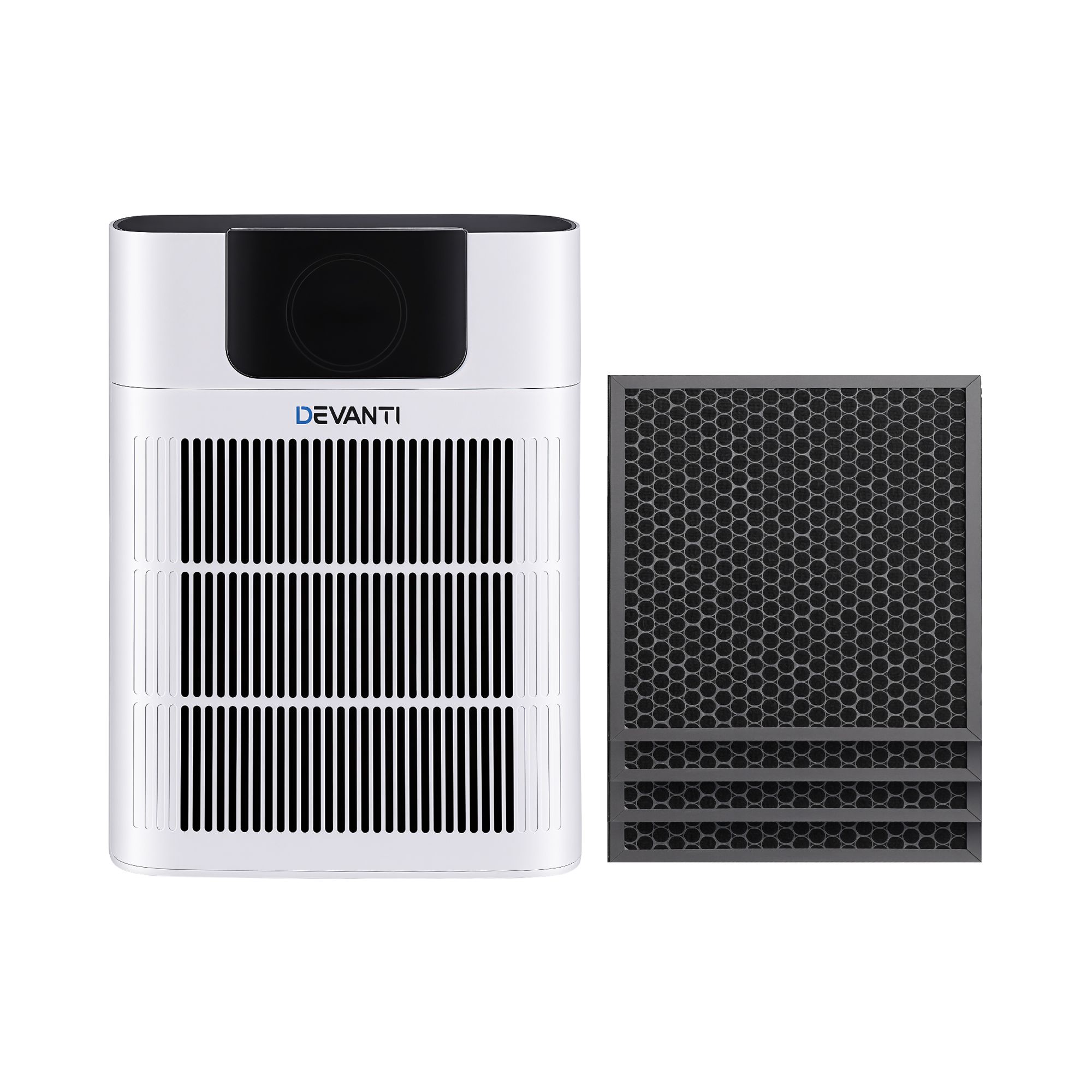 Devanti Pet Air Purifier H12 HEPA Filter Cleaner Replacement Filter White - Image 3