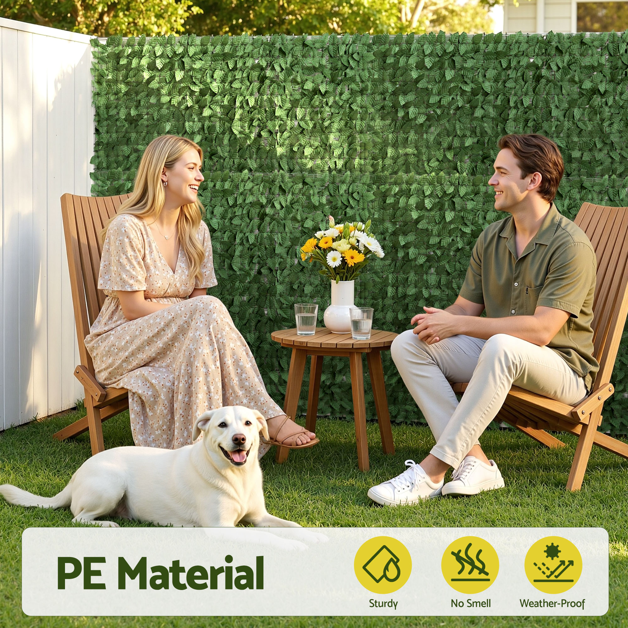 Gardeon Artificial Ivy Privacy Fence Screen Greenery Backdrop Panel for Balcony Patio Garden - Image 5