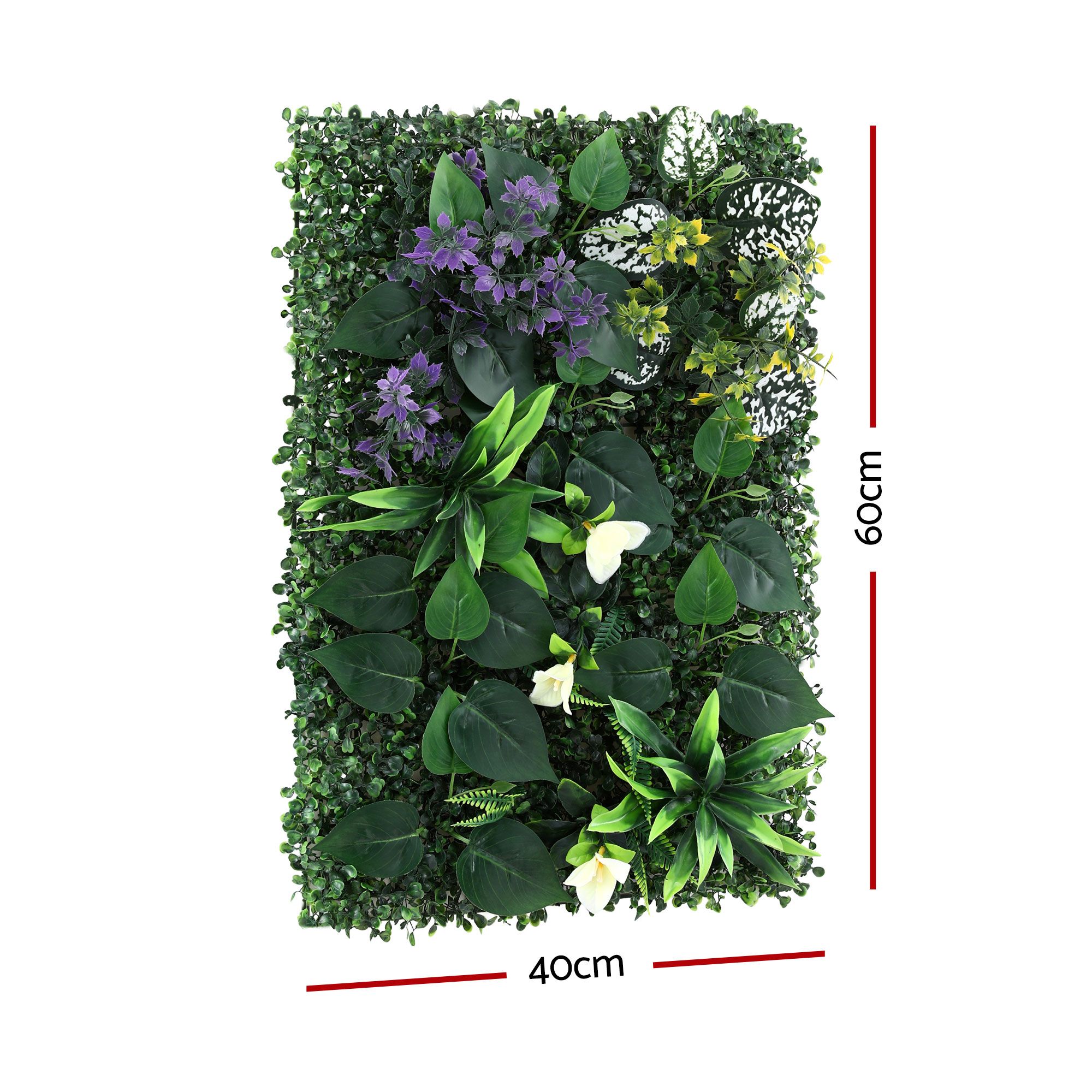 Gardeon 4PCS Artificial Plant Wall Panels 40X60CM Boxwood Panel Hedge Grass Backdrop Backyard Green Decor - Image 2