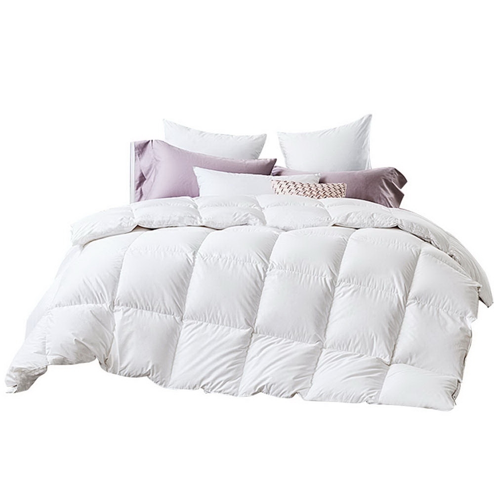 Giselle Bedding 700GSM Duck Down Feather Quilt Super King - Image 8