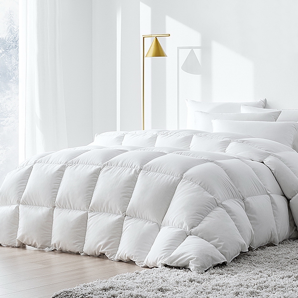 Giselle Bedding 500GSM Duck Down Feather Quilt Super King - Image 1