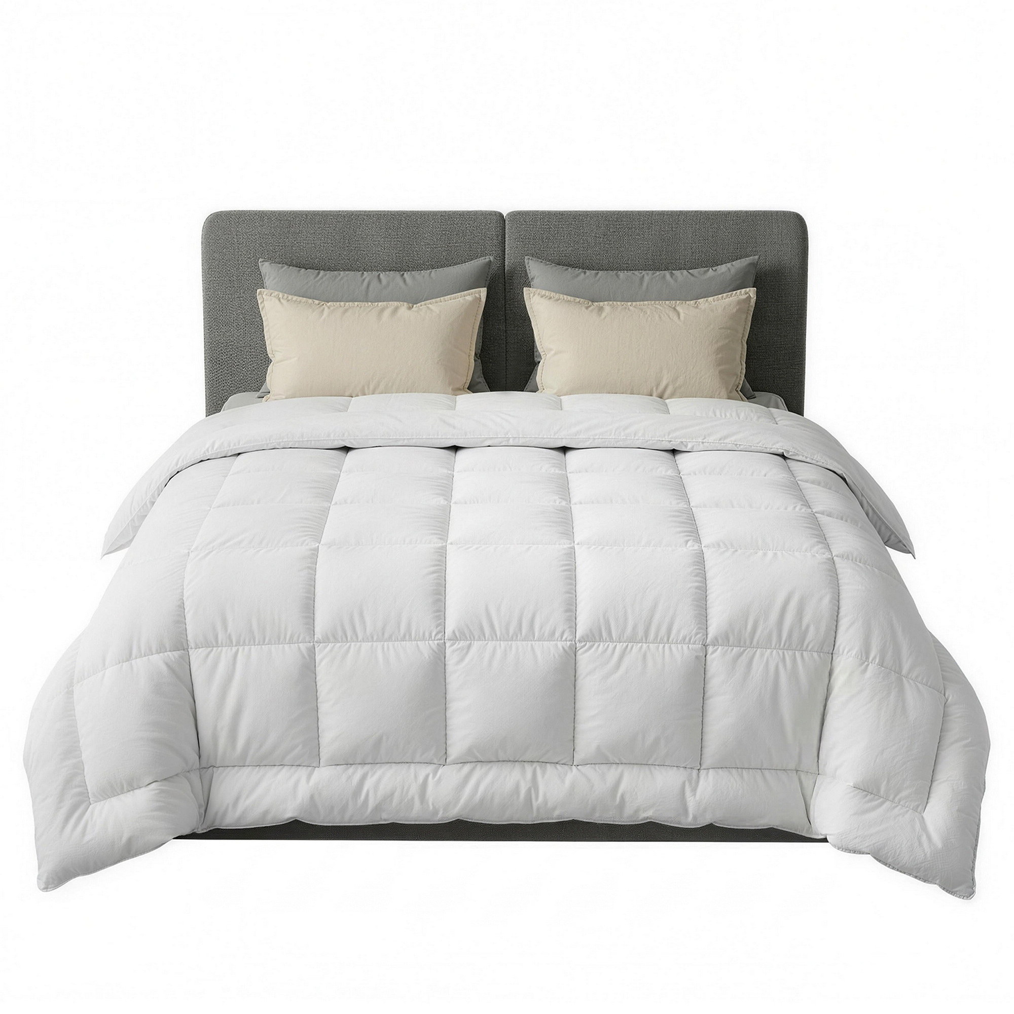 Giselle Bedding Wool Quilt 500GSM Thick Queen Winter Doona Baffle Box Construction 100% Wool Filling - Image 4
