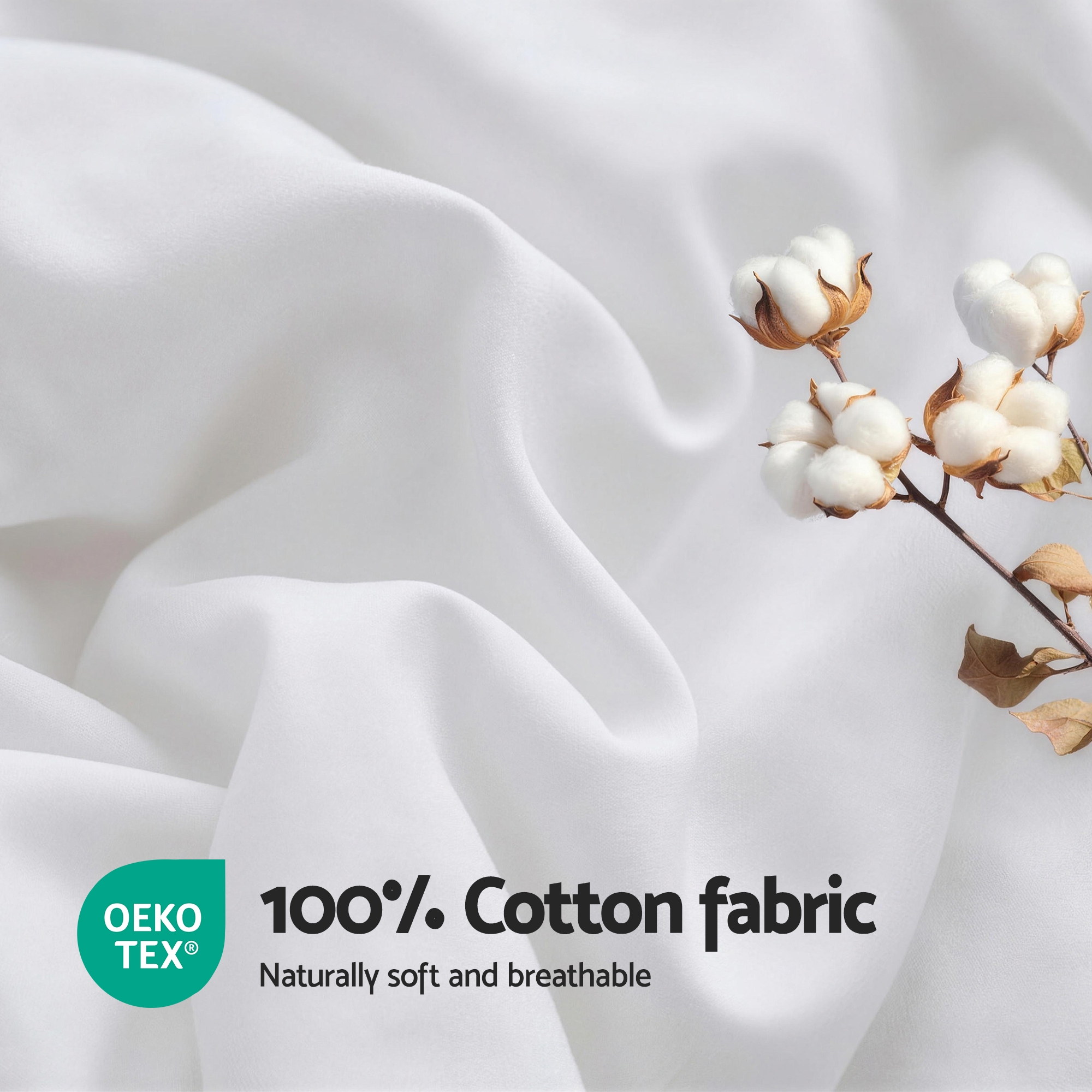 Giselle Bedding Wool Quilt 800GSM Extra Thick Queen Winter Doona Baffle Box Construction 100% Wool Filling - Image 7