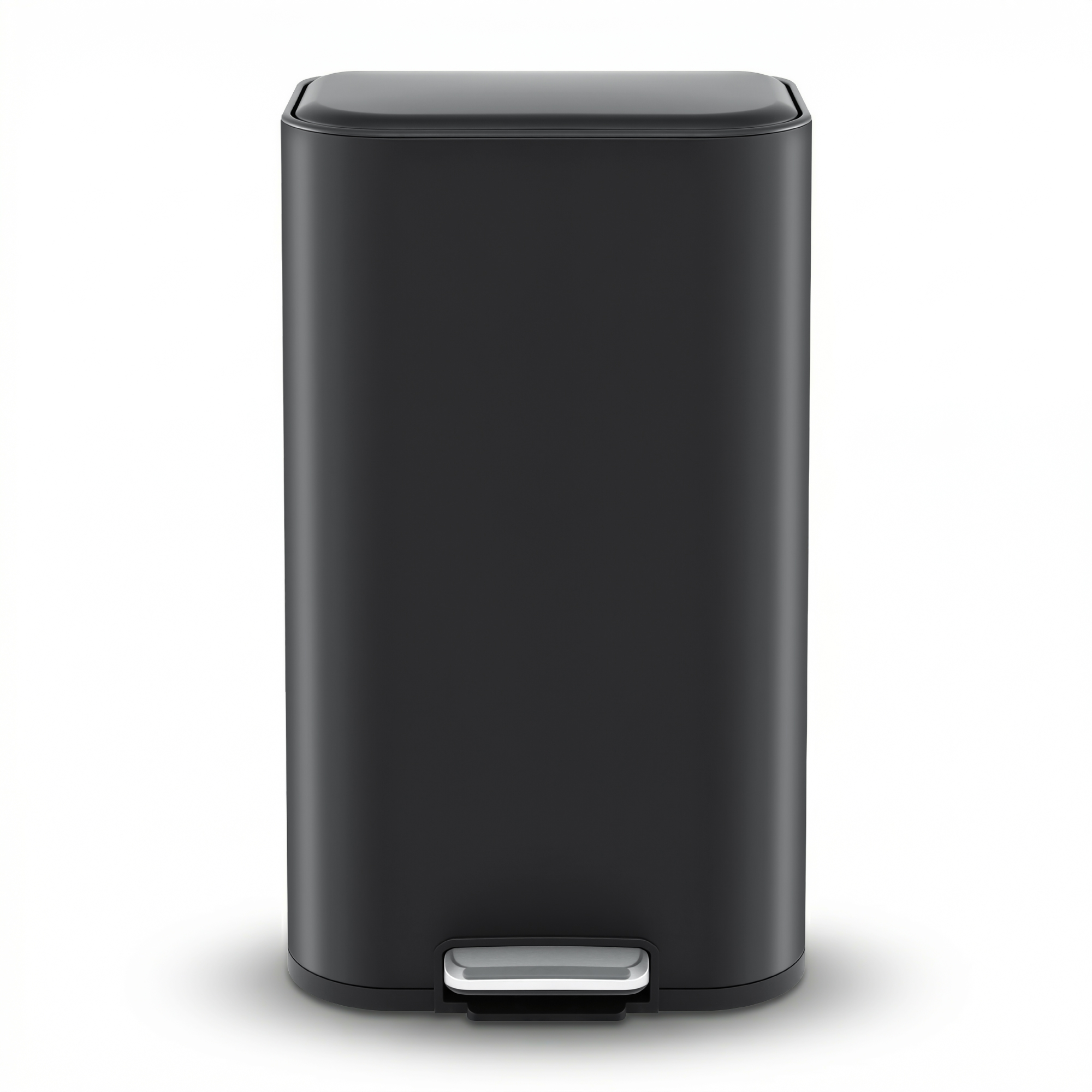 Cefito Kitchen Trash Can 40L Pedal Bins Rubbish Bin Steel with Soft Close Lid, Removable Inner Bucket, Rectangular Garbage Can Recycling Bin, Black - Image 3
