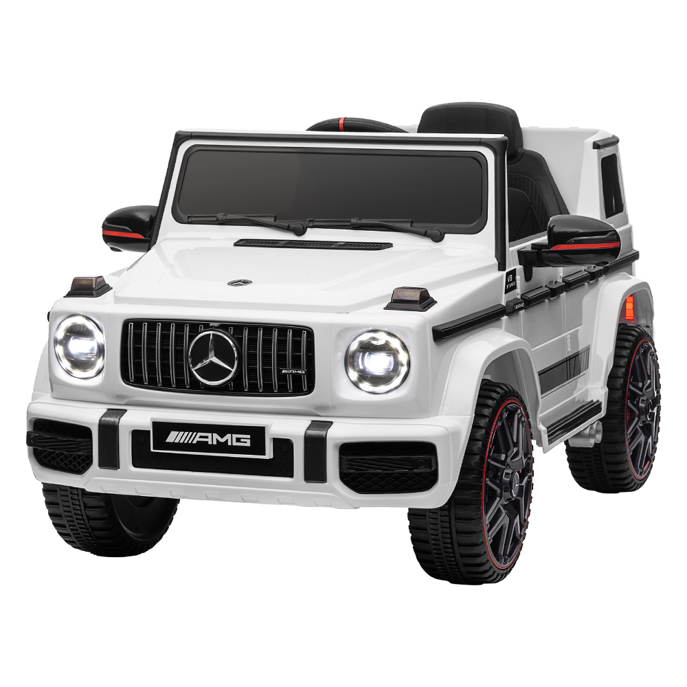 Kids Electric Ride On Car Mercedes-Benz Licensed AMG G63 Toy Cars Remote White - Image 8