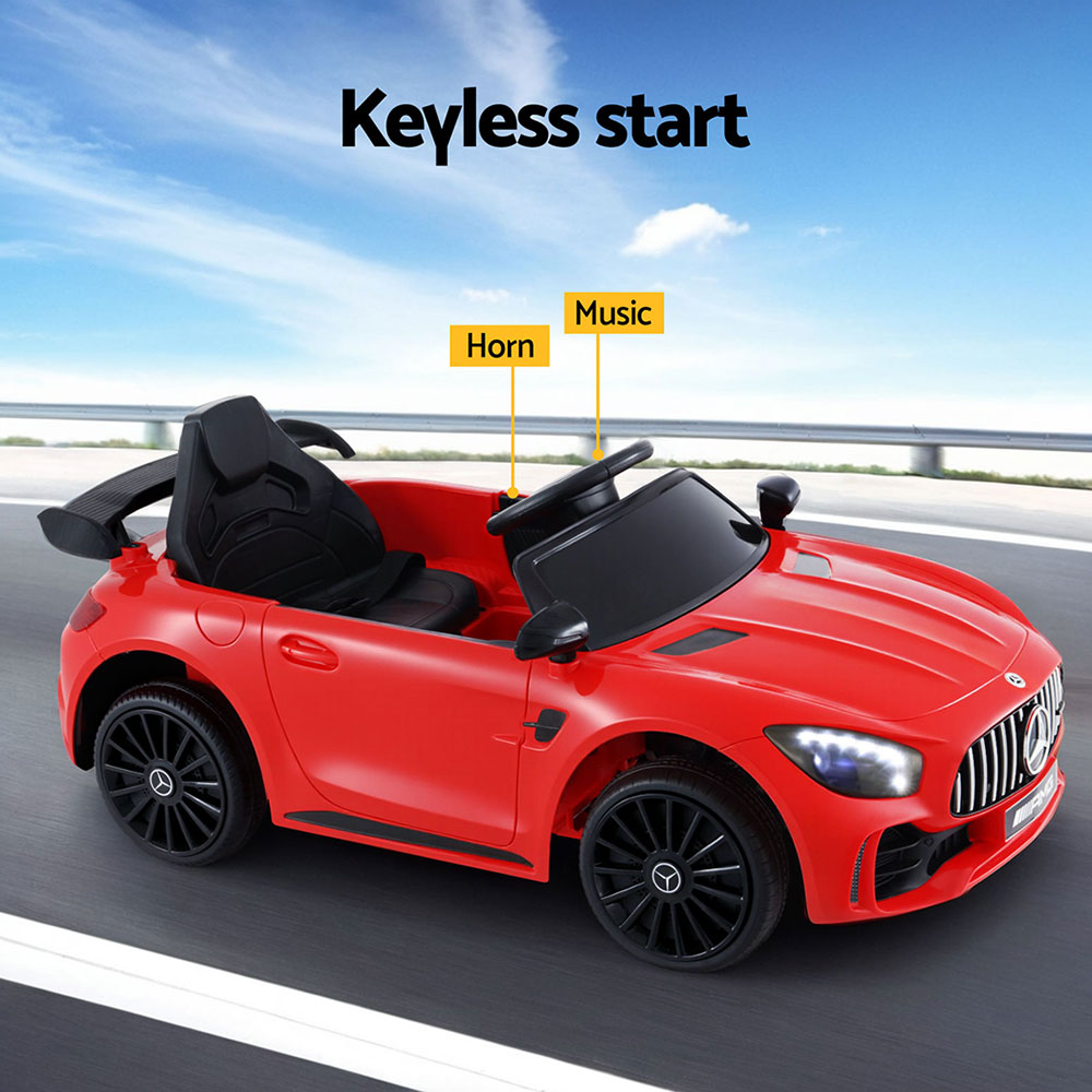 Kids Electric Ride On Car Mercedes-Benz AMG GTR Licensed Toy Cars Remote Red - Image 5