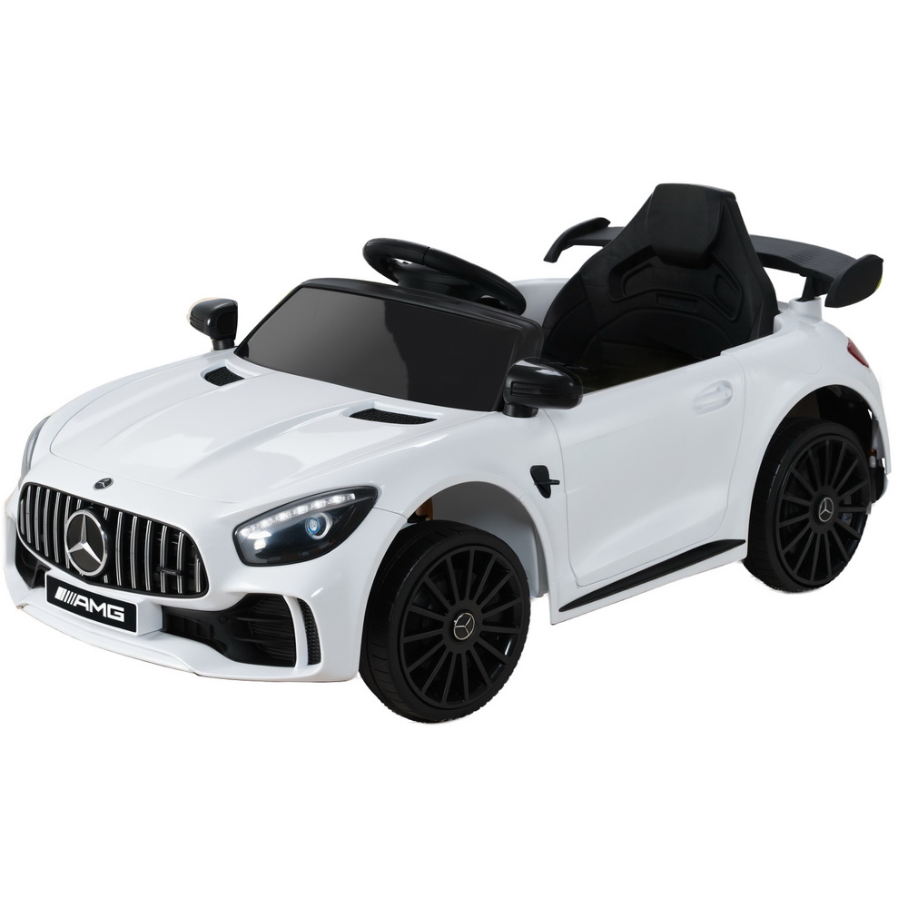 Kids Electric Ride On Car Mercedes-Benz AMG GTR Licensed Toy Cars Remote White - Image 7