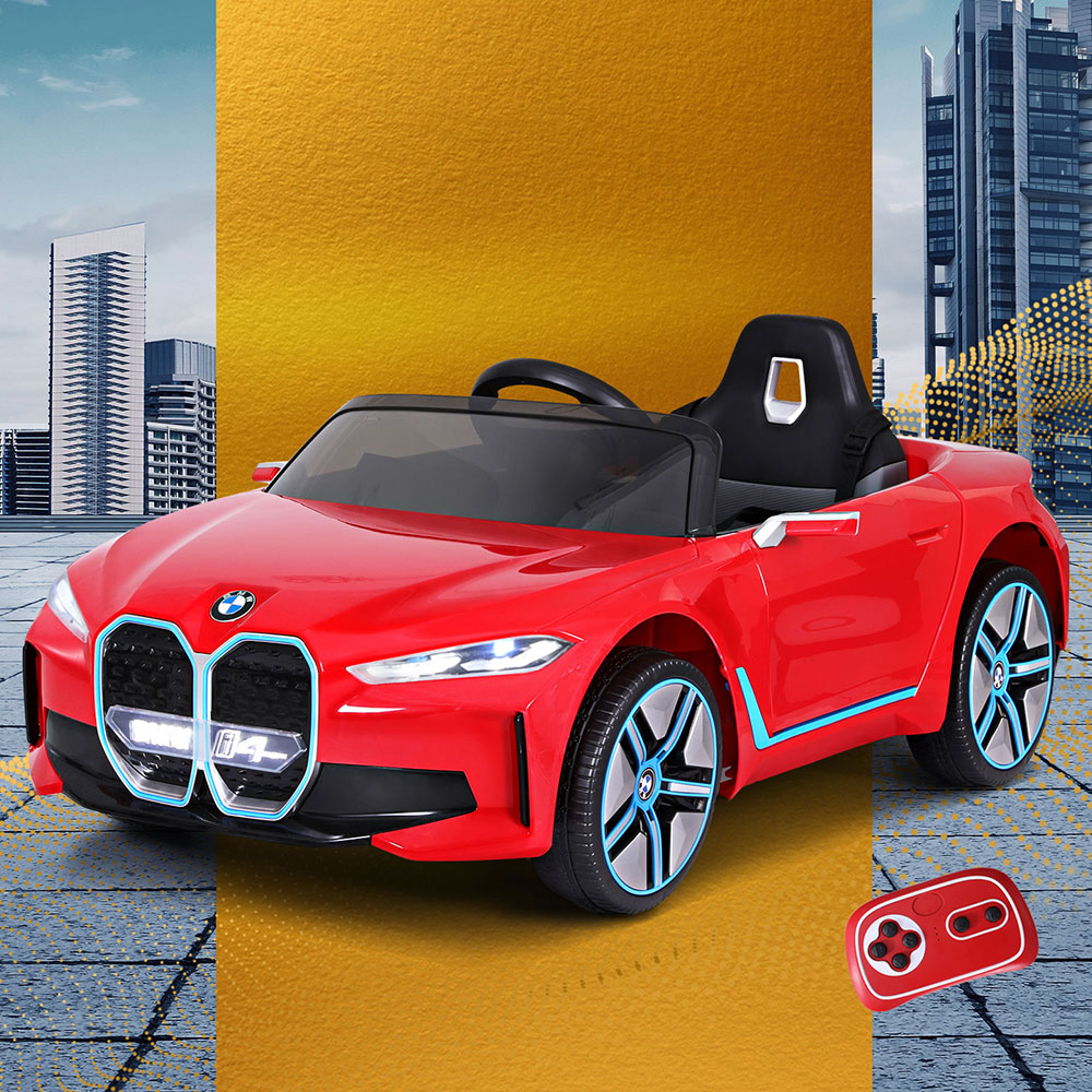 Kids Ride On Car BMW Licensed I4 Sports Remote Control Electric Toys 12V Red - Image 1
