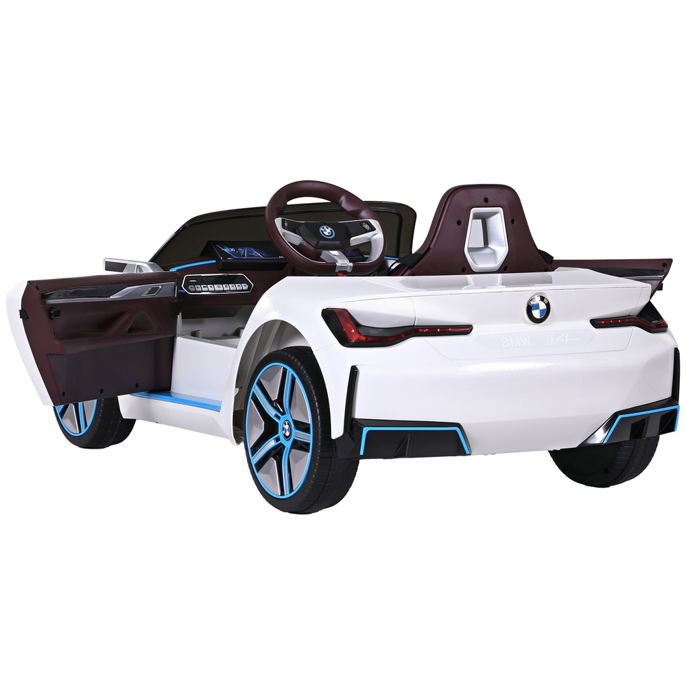 Kids Ride On Car BMW Licensed I4 Sports Remote Control Electric Toys 12V White - Image 4