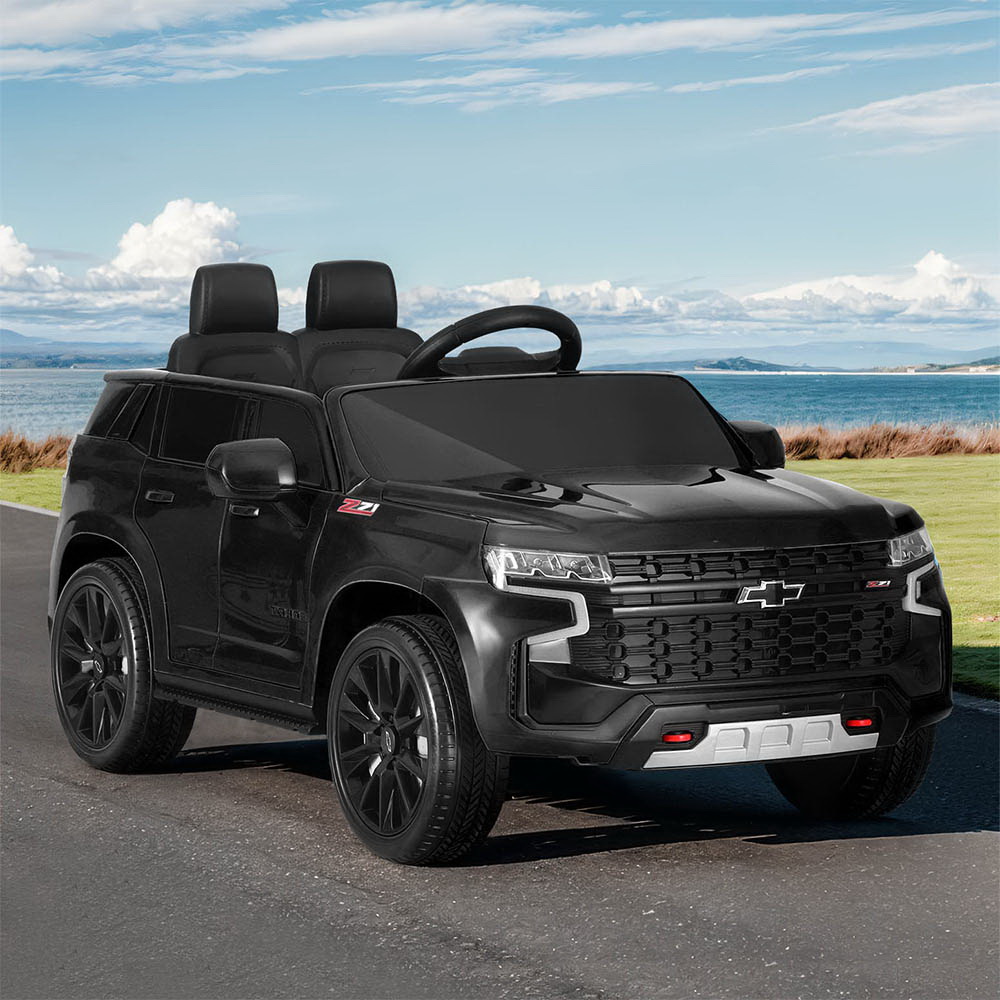 Kids Ride On Car Licensed Chevrolet Tahoe Electric Toys Horn Remote 12V Black - Image 1