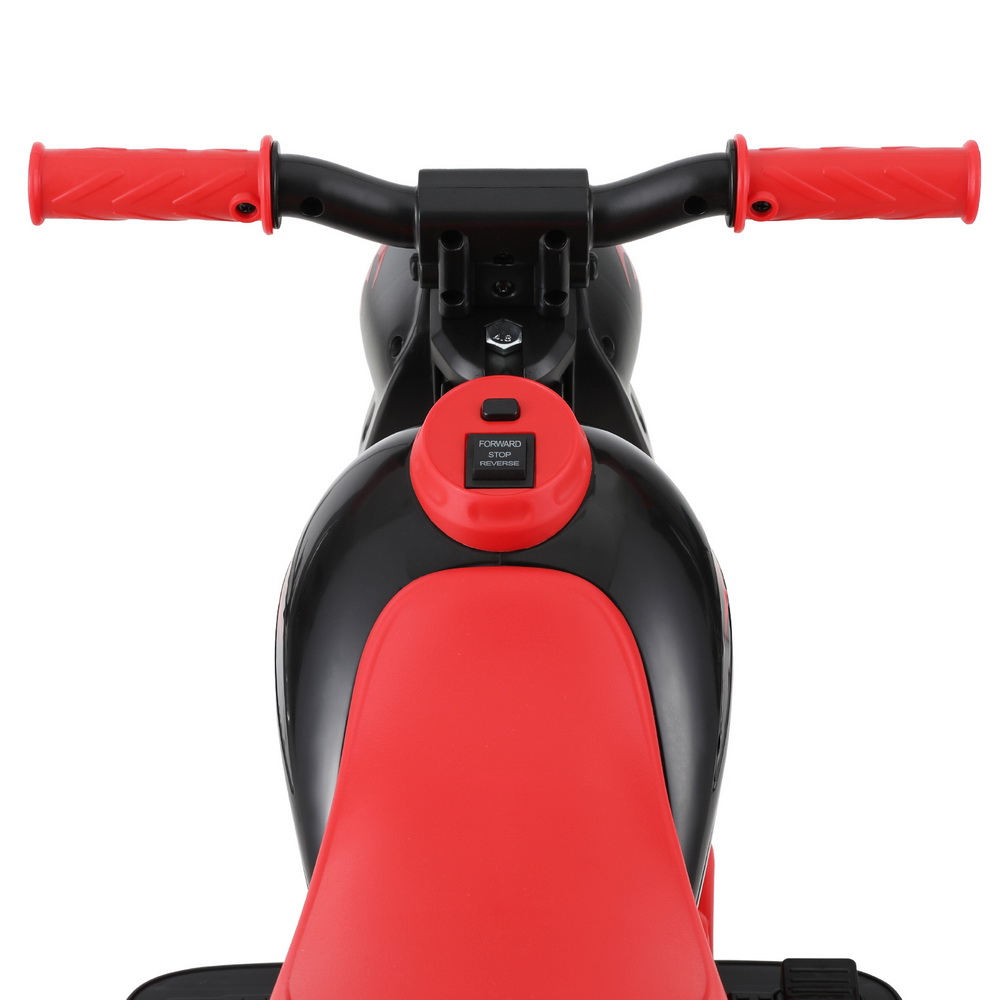 Rigo Kids Ride On Car Motorcycle Motorbike with Bubble Maker Electric Toy 6V Red - Image 4