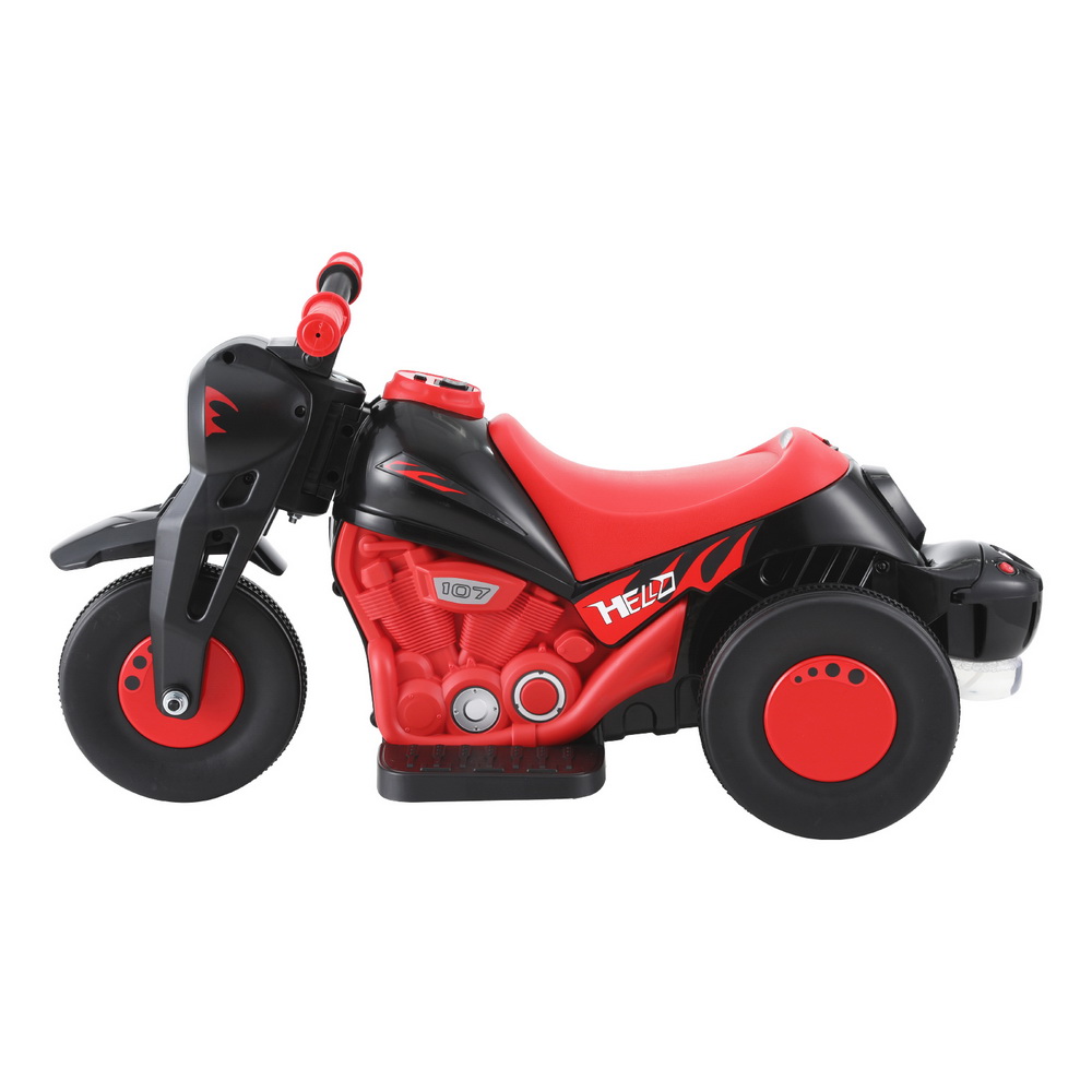 Rigo Kids Ride On Car Motorcycle Motorbike with Bubble Maker Electric Toy 6V Red - Image 5