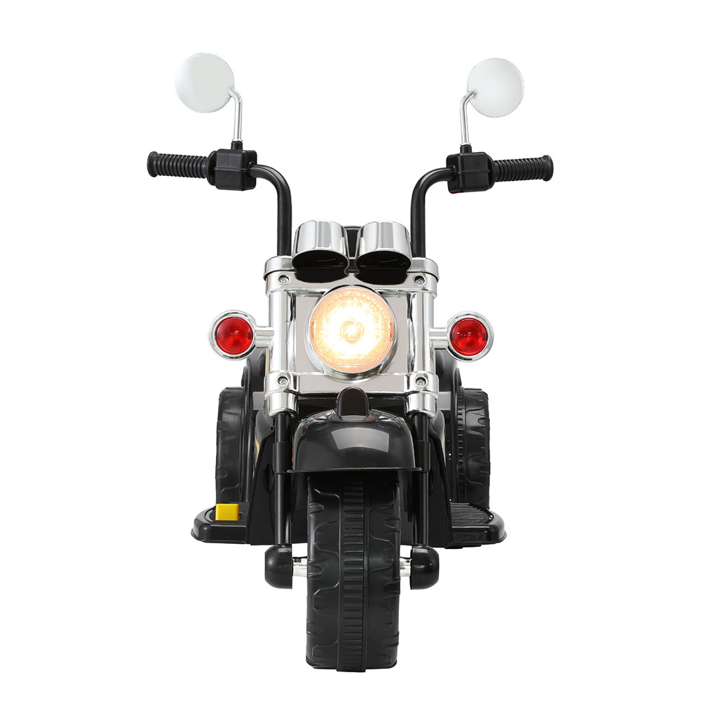 Rigo Kids Ride On Car Motorcycle Motorbike Electric Toys Horn Music 6V Black - Image 3