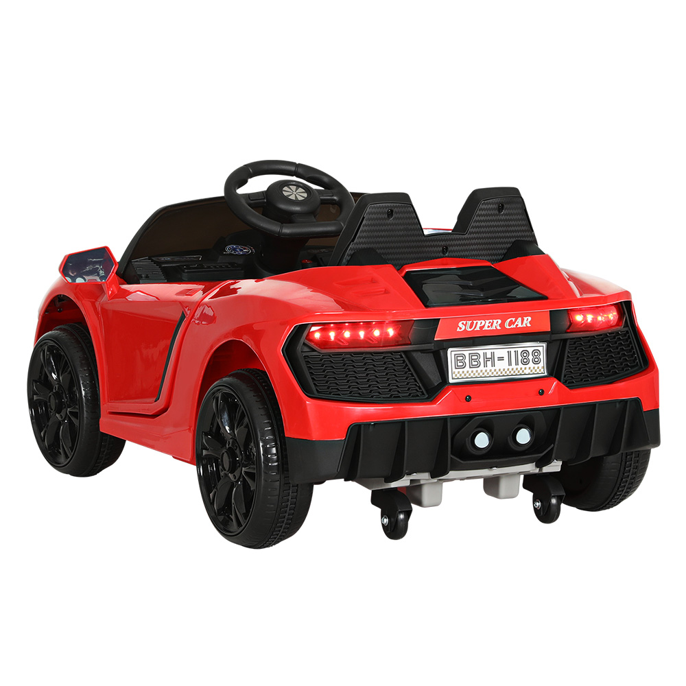 Rigo Kids Electric Ride On Car Ferrari-Inspired Toy Cars Remote 12V Red - Image 3