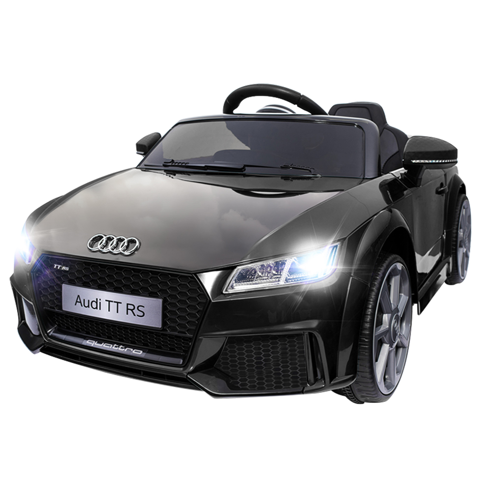 Kids Electric Ride On Car Audi Licensed TTRS Toy Cars Remote 12V Battery Black - Image 8