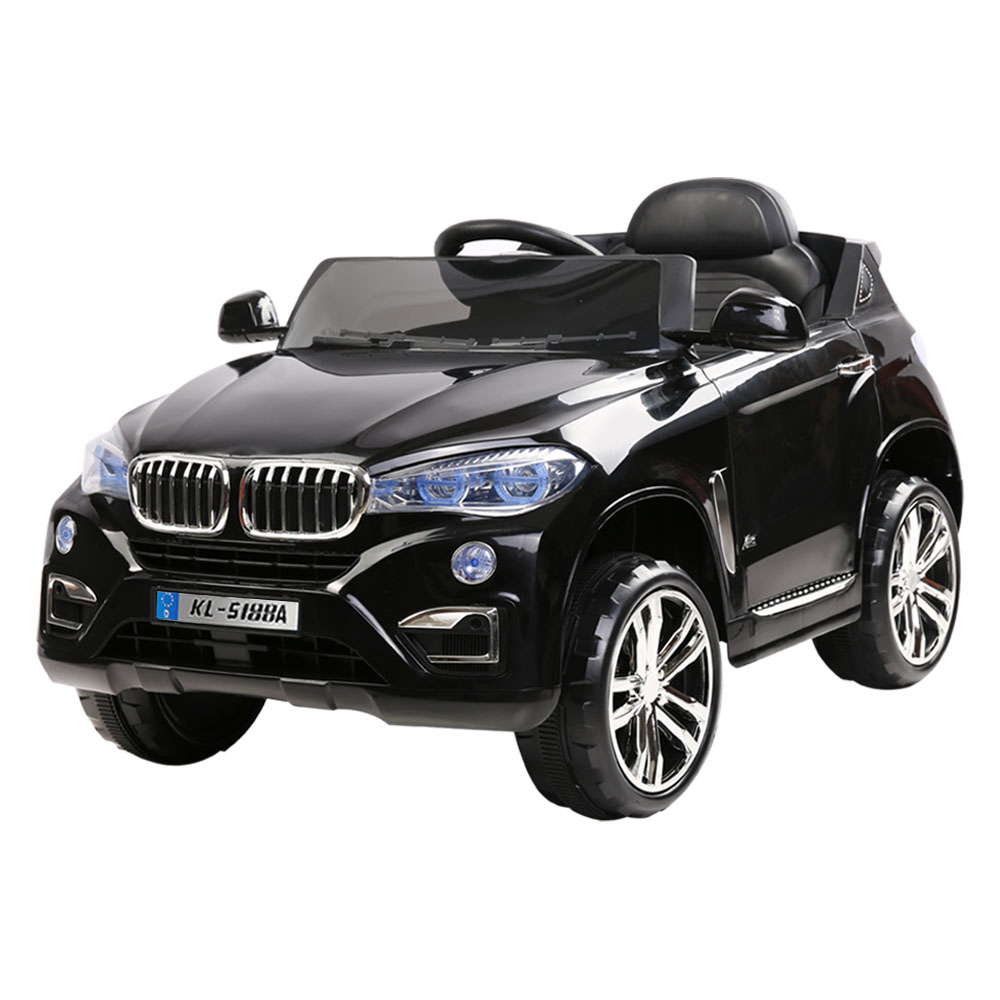 Rigo Kids Electric Ride On Car SUV BMW-Inspired X5 Toy Cars Remote 6V Black - Image 8