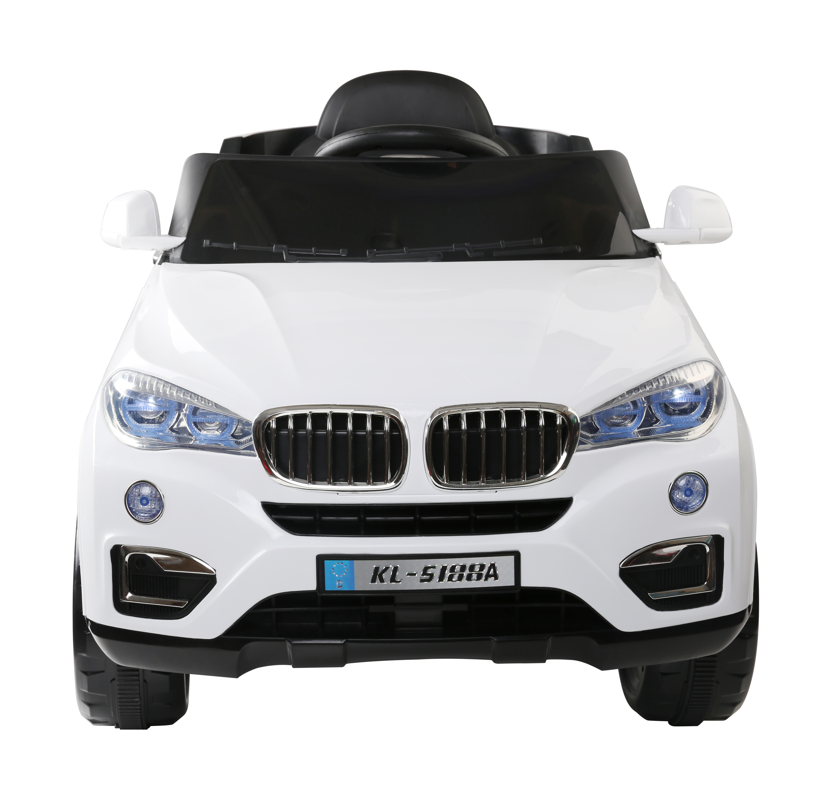 Rigo Kids Electric Ride On Car SUV BMW-Inspired X5 Toy Cars Remote 6V White - Image 3