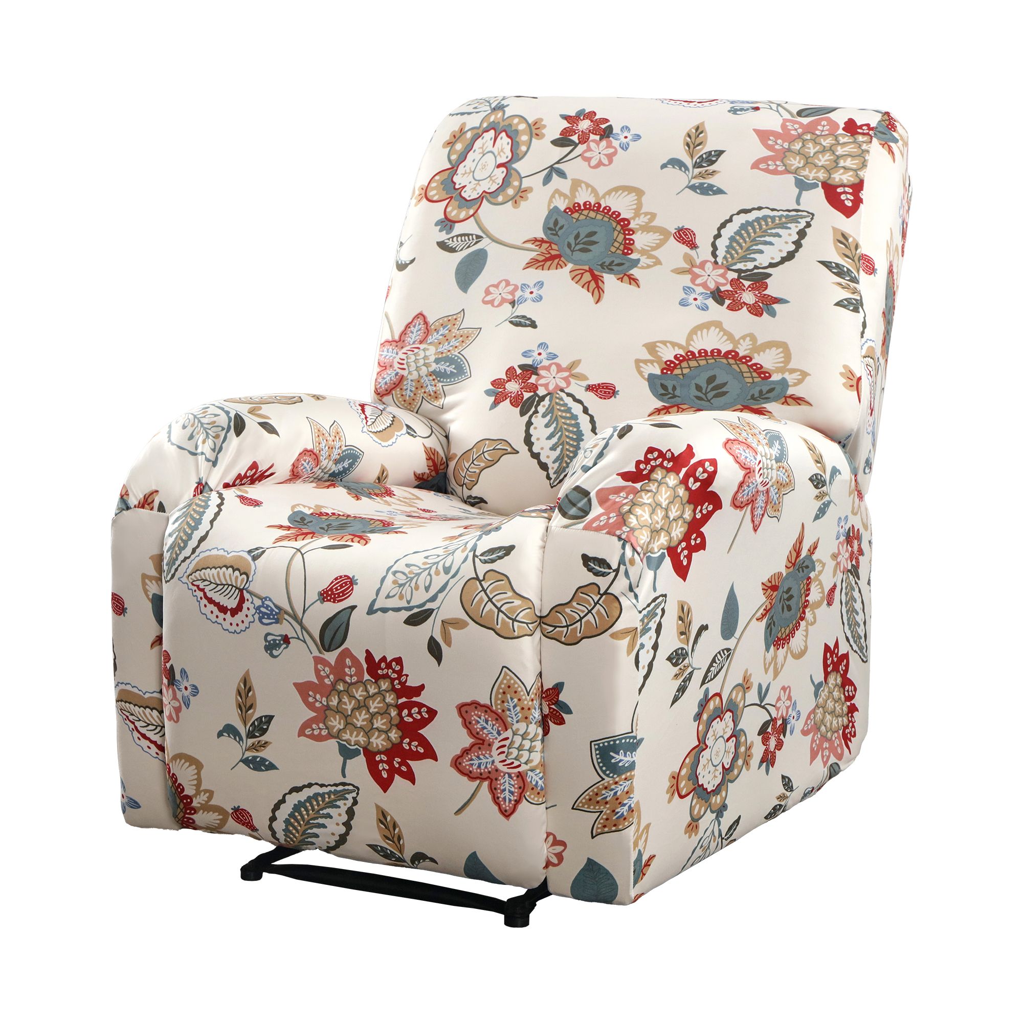 Artiss Stretch Kids Recliner Cover 4-Pieces Recliner Chair Slipcovers Printed Polyester - Image 8
