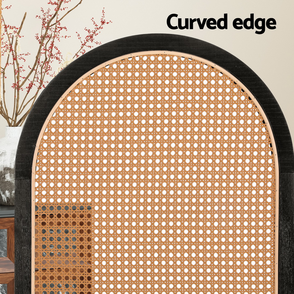 Artiss 3 Panel Room Divider Screen 151x180cm Rattan Brown - Image 5