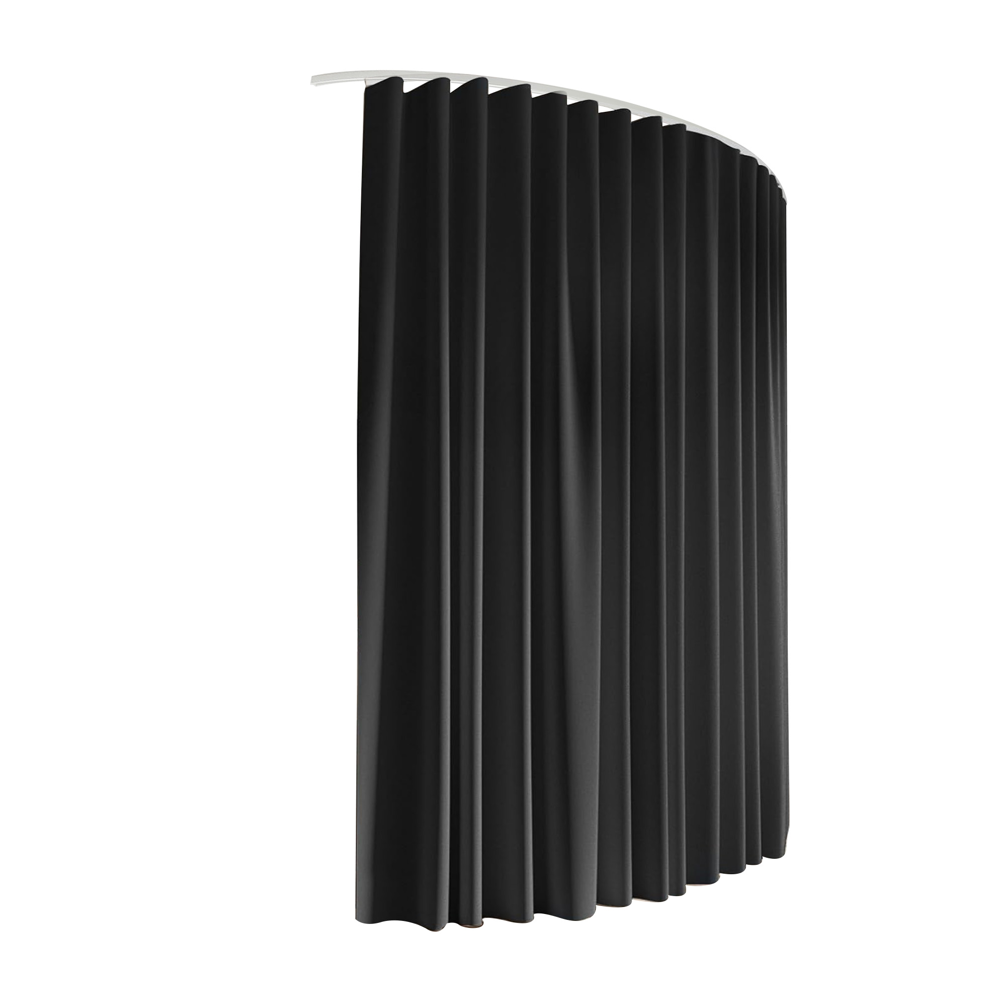 Artiss Room Divider Curtain Ceiling Mounted Track Sets Flexible Black - Image 8