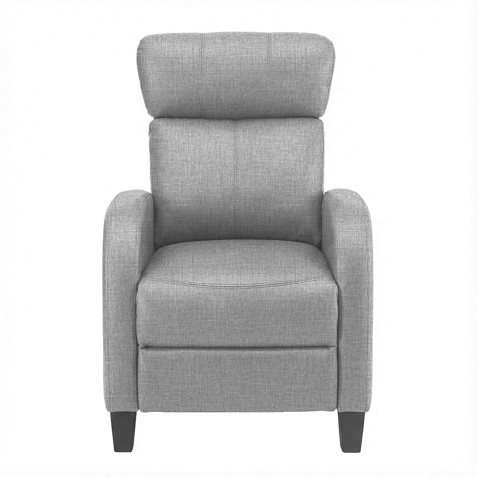 Artiss Massage Recliner Chair Small Recliner Sofa for Adults Fabric Grey - Image 3