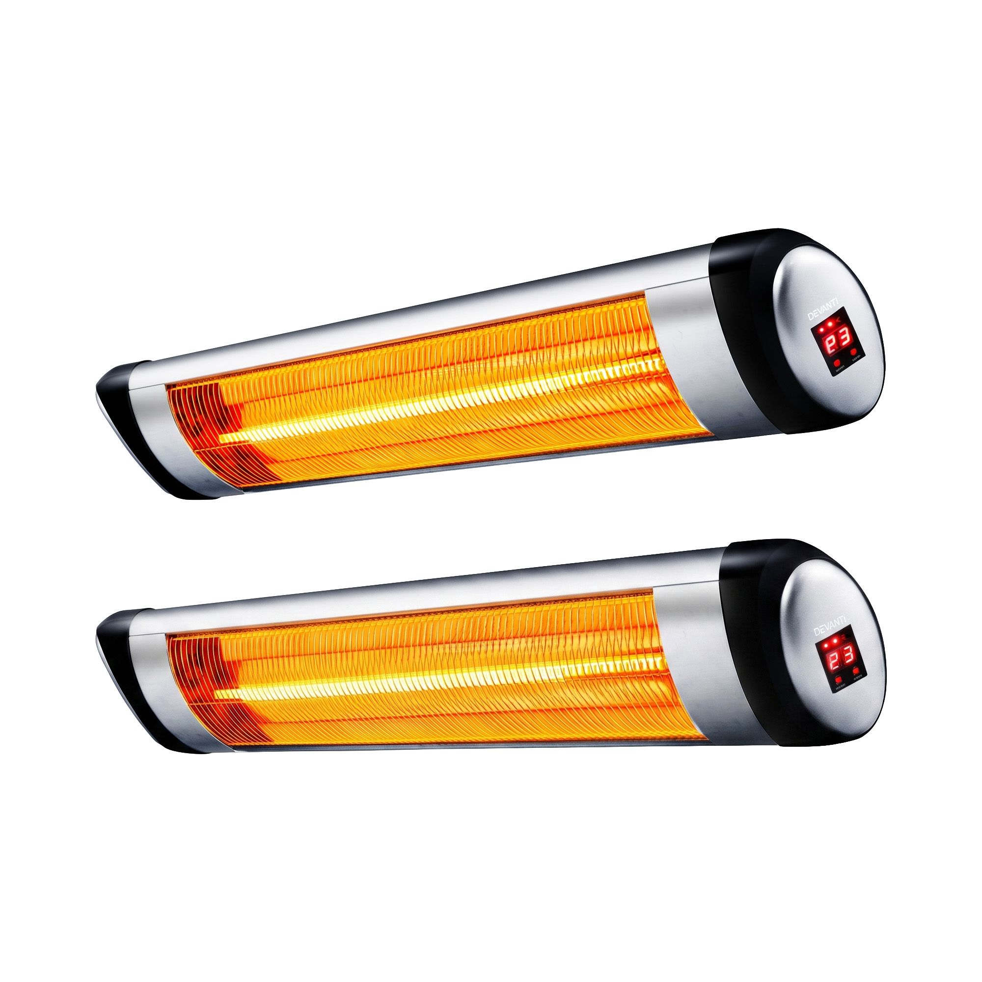 Devanti 2PCS Electric Radiant Strip Heater Outdoor Indoor Patio Infrared Heaters 2000W - Image 7