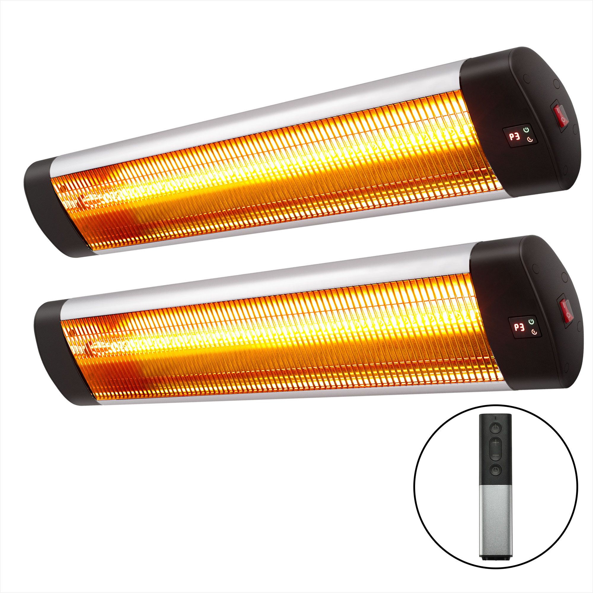 Devanti 2PCS Electric Radiant Strip Heater Outdoor Indoor Patio Infrared Heaters 3000W - Image 7
