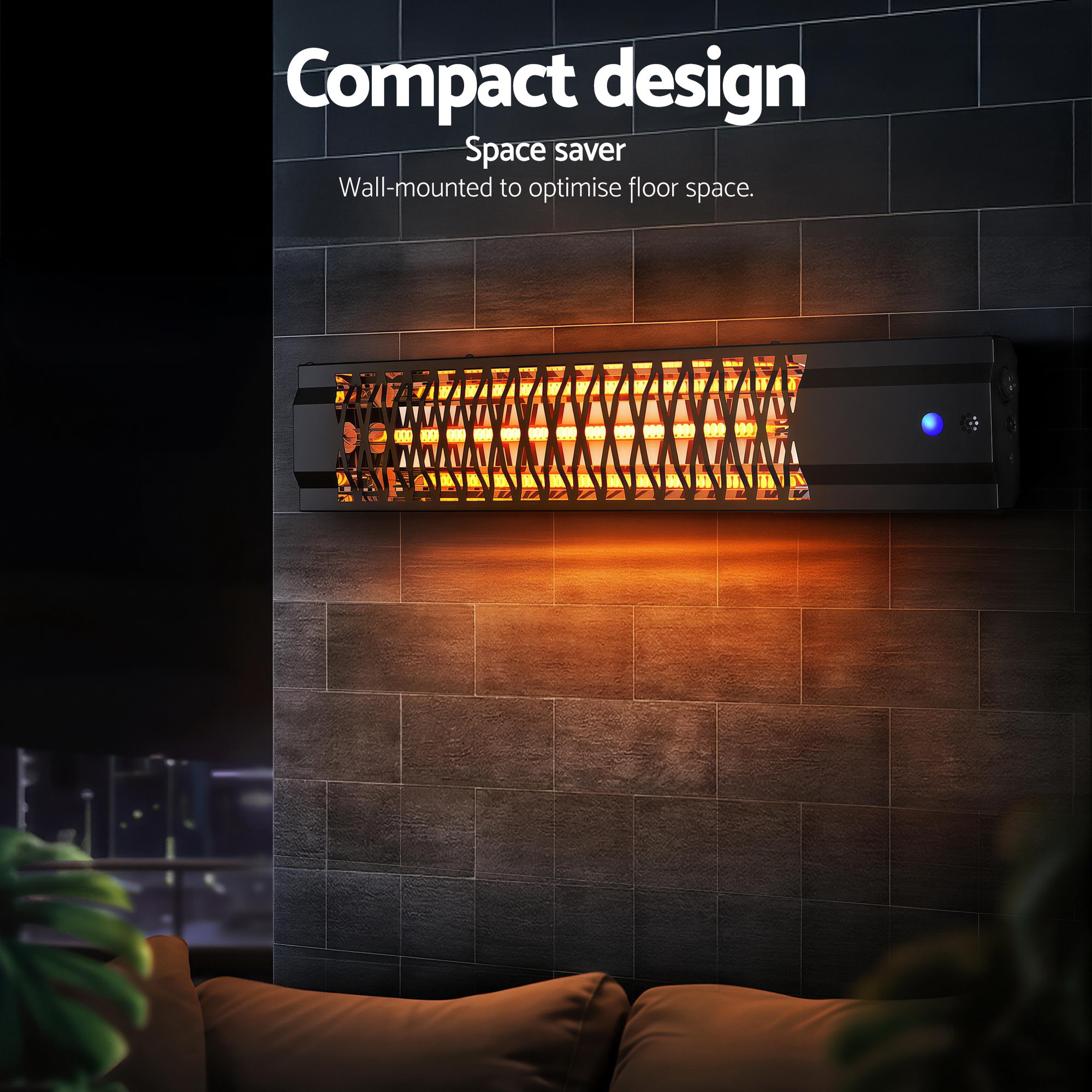 Devanti Electric Strip Heater Radiant Heaters 2000W - Image 5