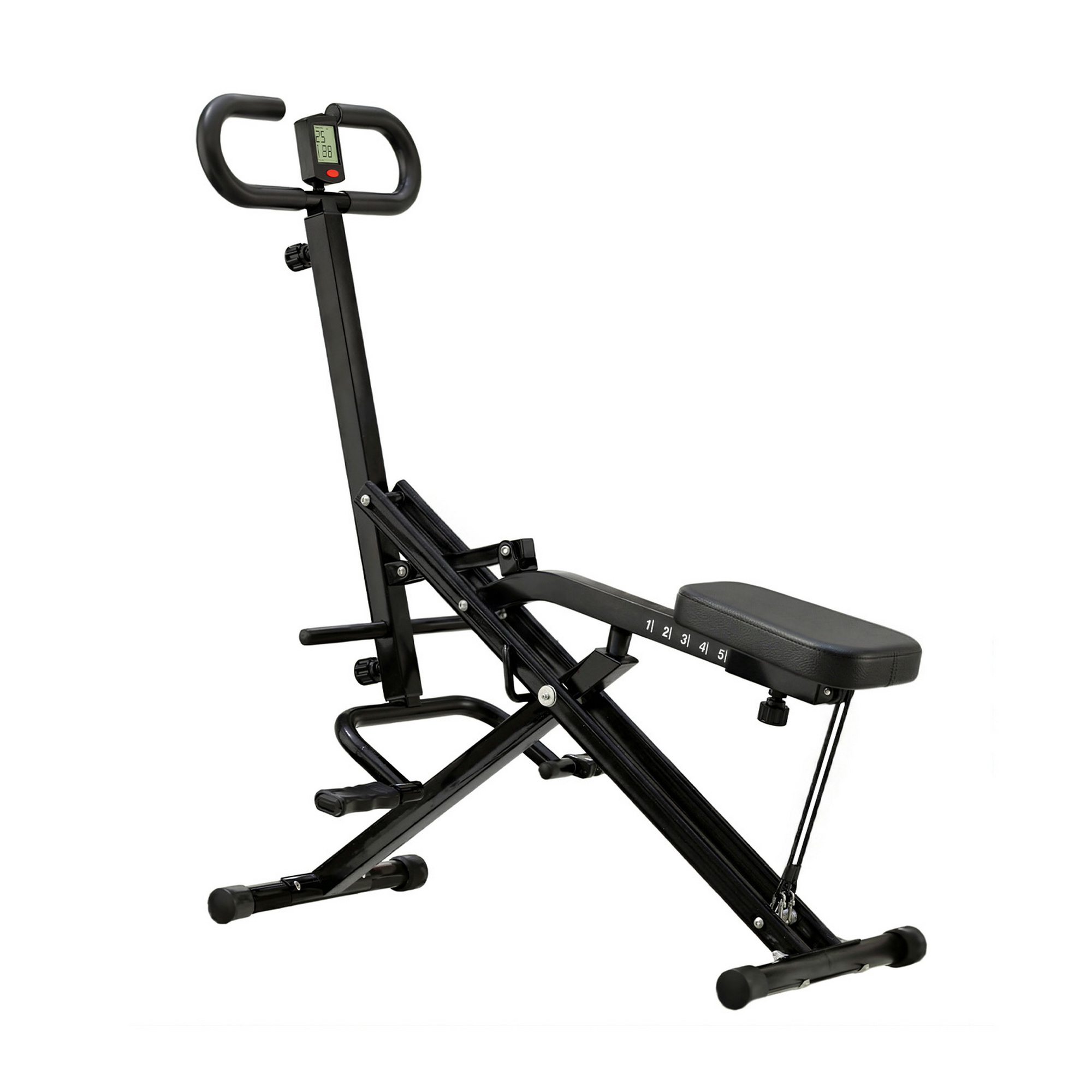 Everfit Foldable Squat Machine Deep Squat Rowing Machine 5 Adjustable Seat Home Gym - Image 1