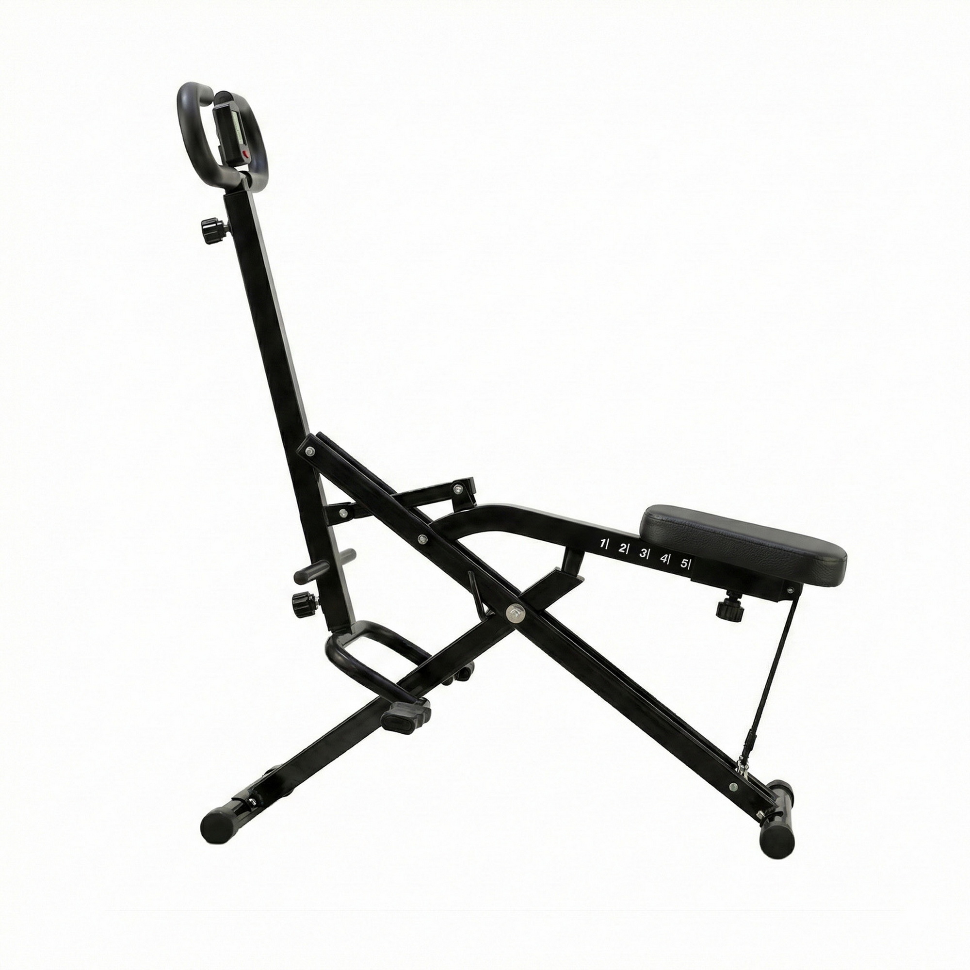 Everfit Foldable Squat Machine Deep Squat Rowing Machine 5 Adjustable Seat Home Gym - Image 3