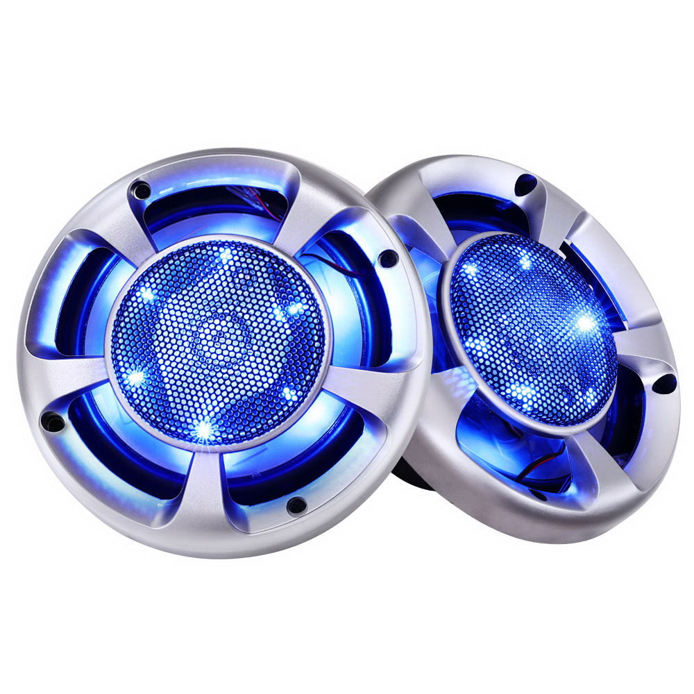 Giantz Set of 2 6.5inch LED Light Car Speakers - Image 1