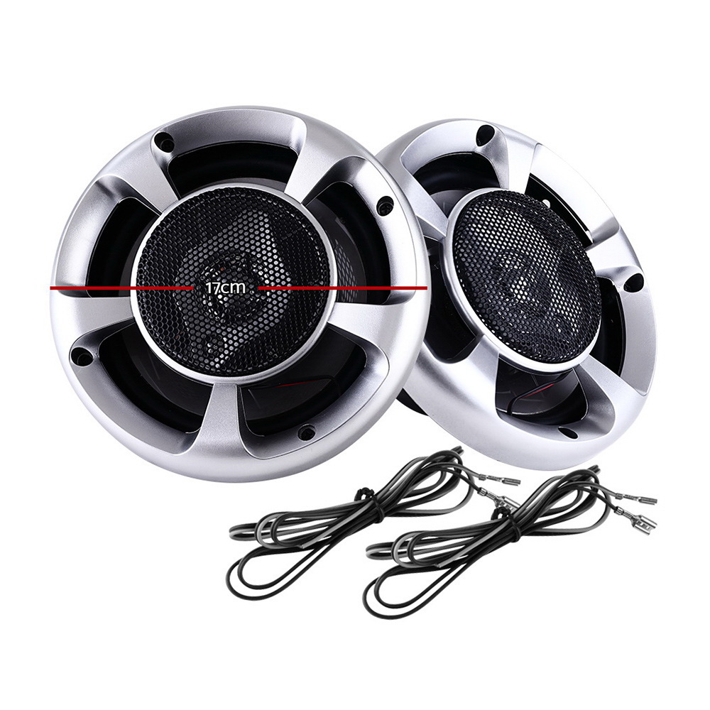 Giantz Set of 2 6.5inch LED Light Car Speakers - Image 2
